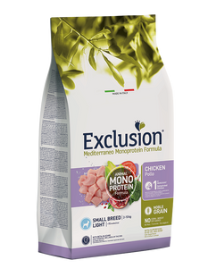 Корм для собак маленьких порід з надмірною вагою Exclusion LIGHT CHICKEN SMALL BREED 500 г